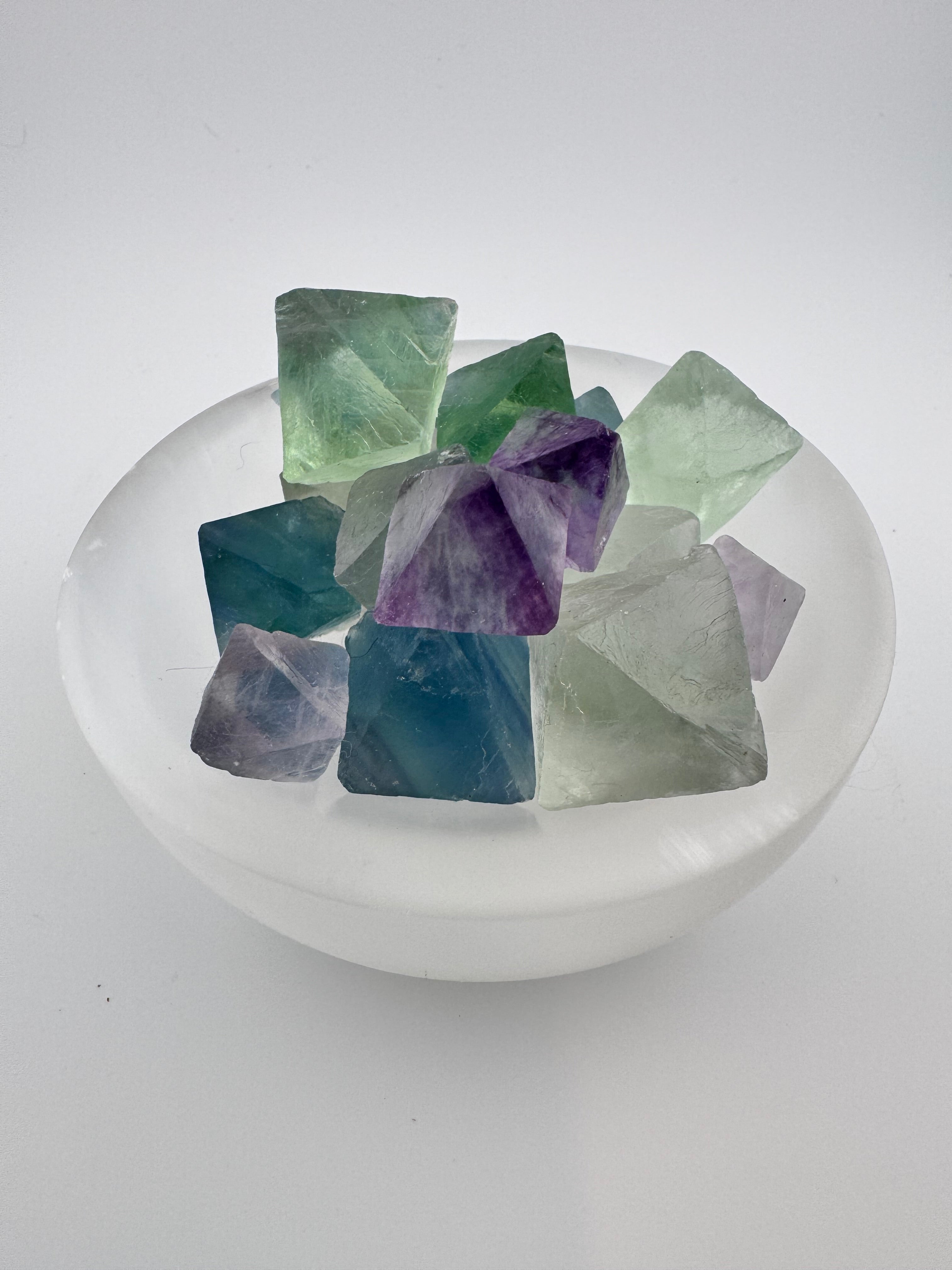 Raw Fluorite Diamonds