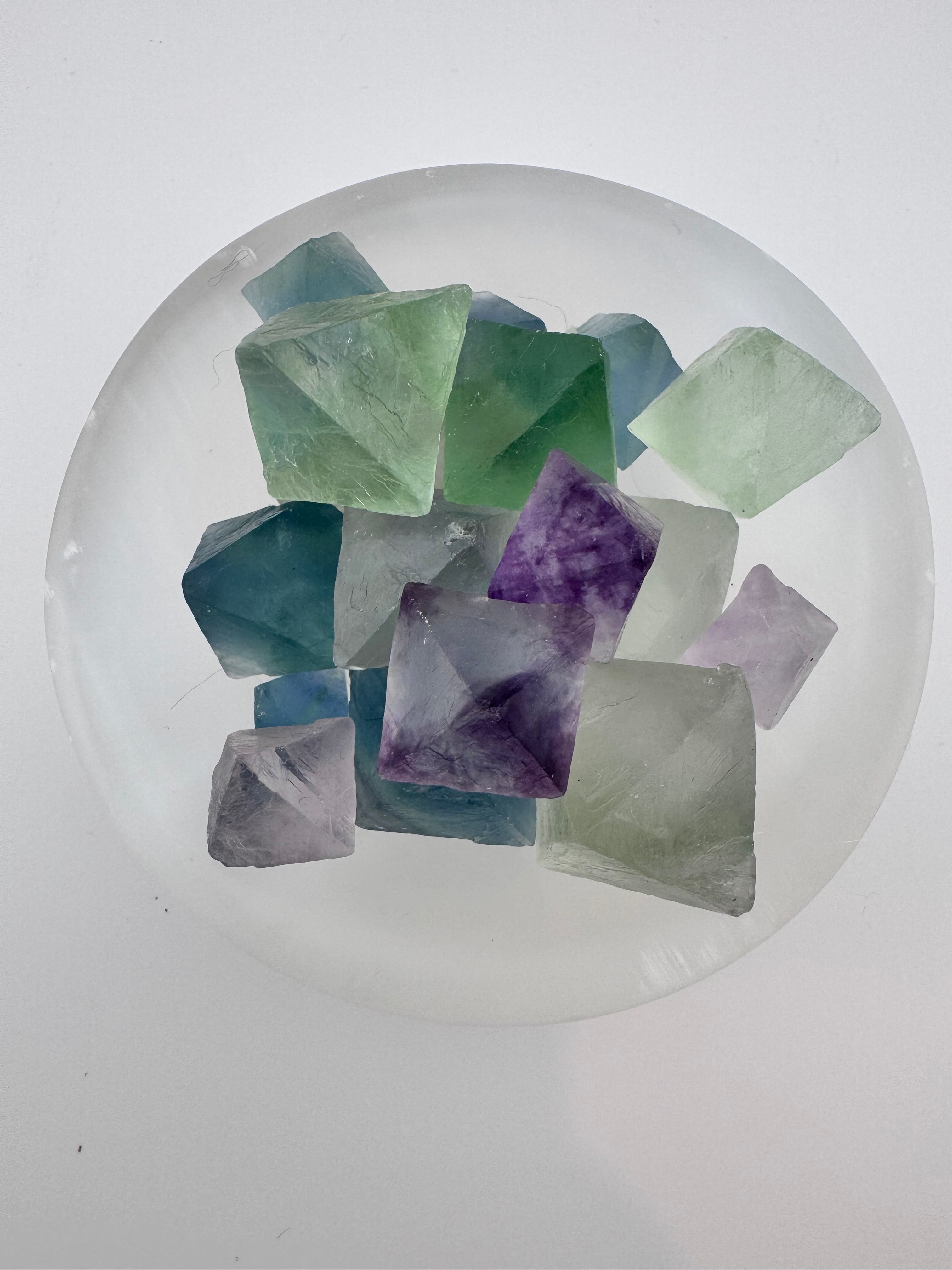 Raw Fluorite Diamonds