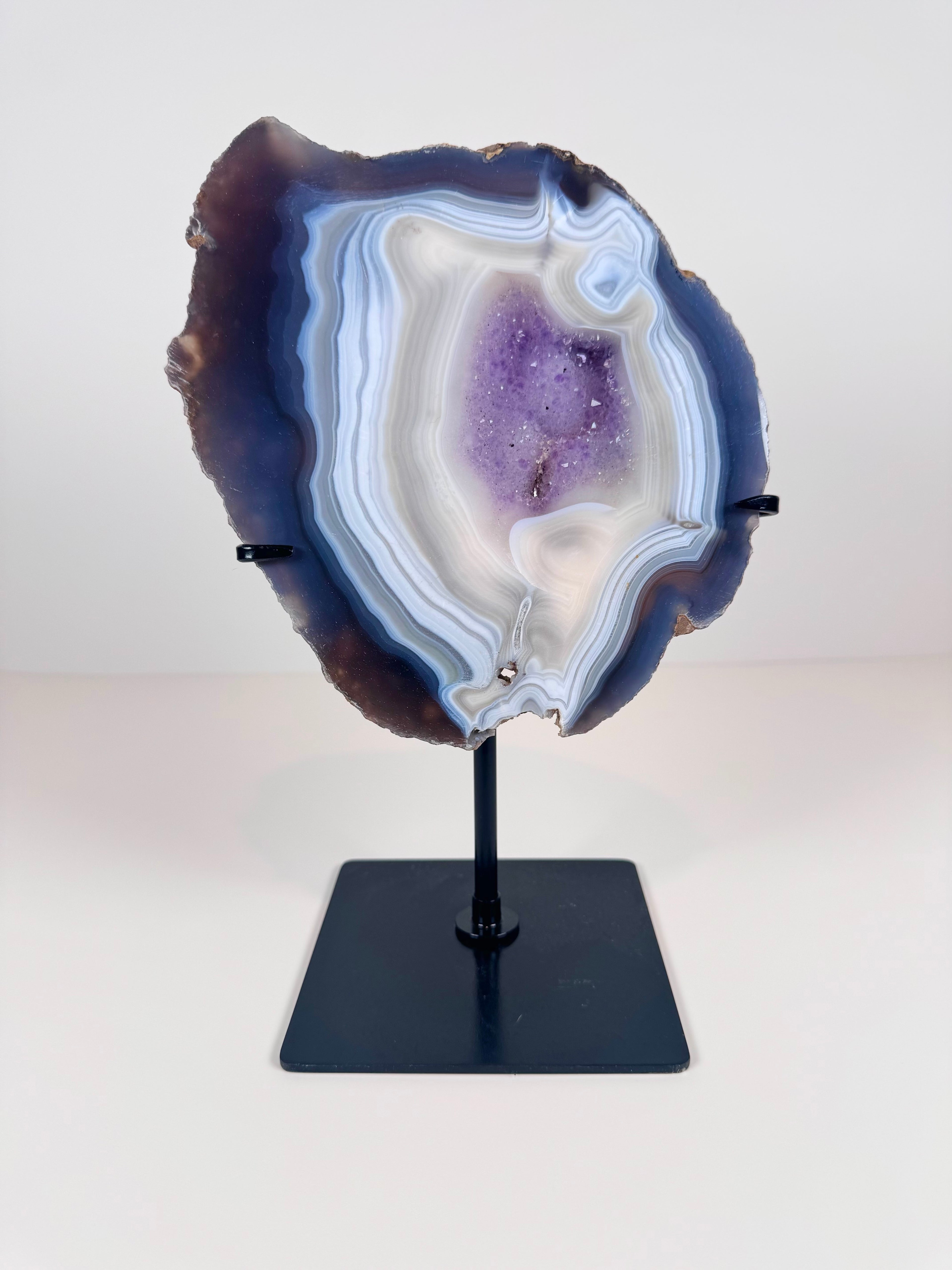 Amethyst Geode Slice from Brazil