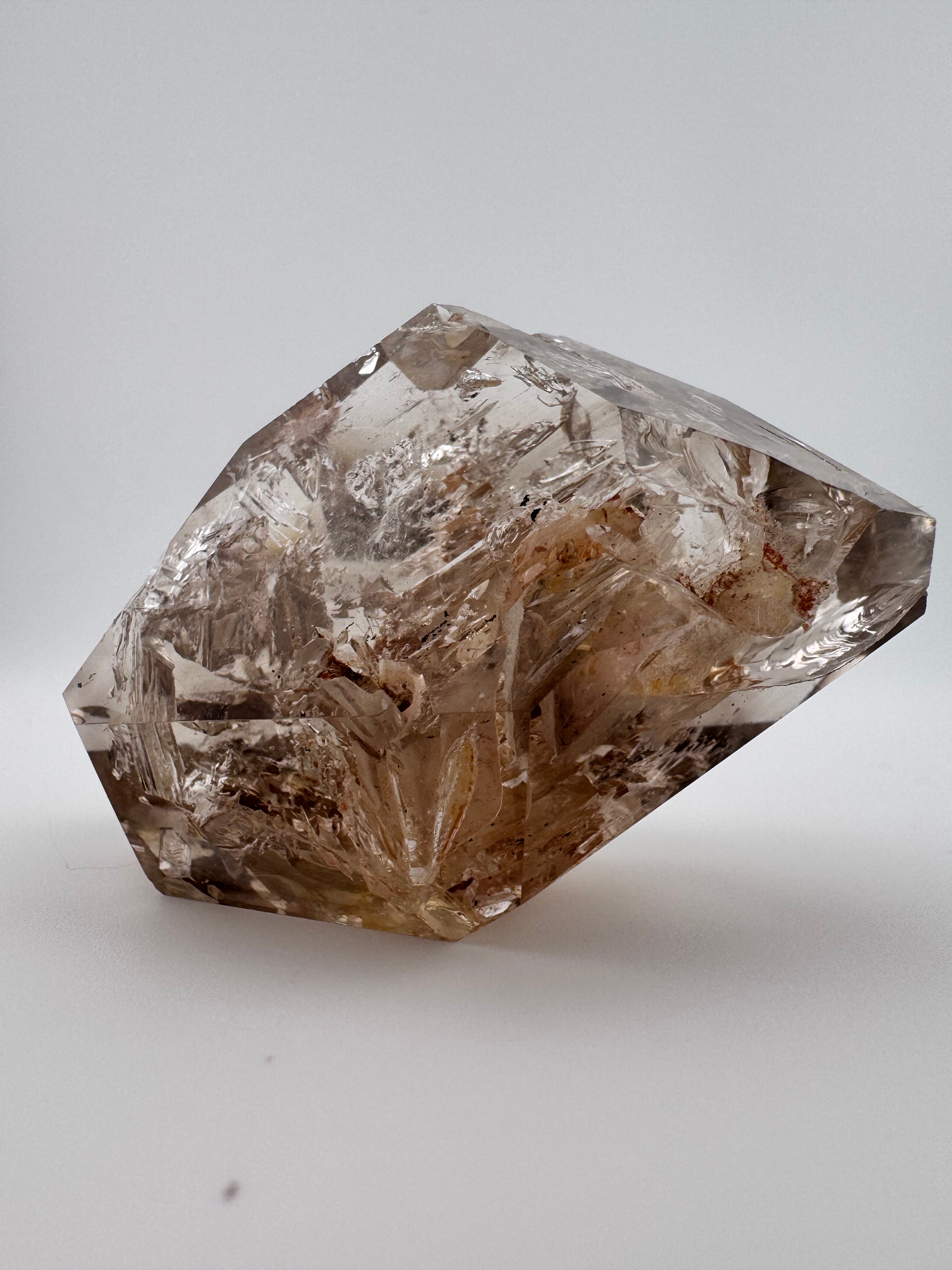 Raw Pink Quartz Diamond