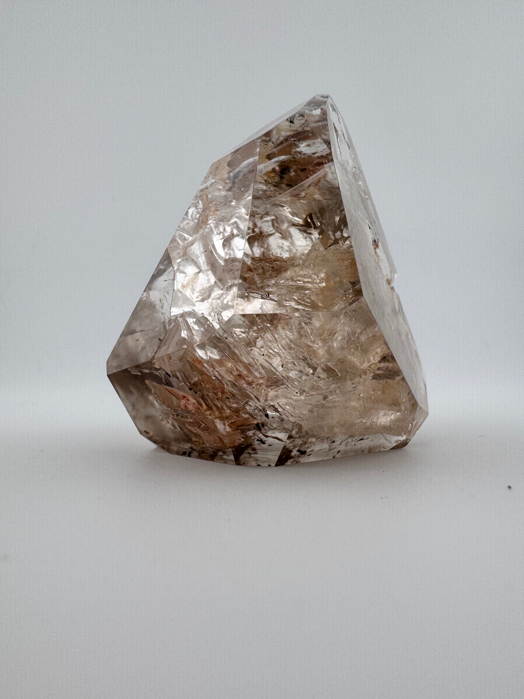 Raw Pink Quartz Diamond