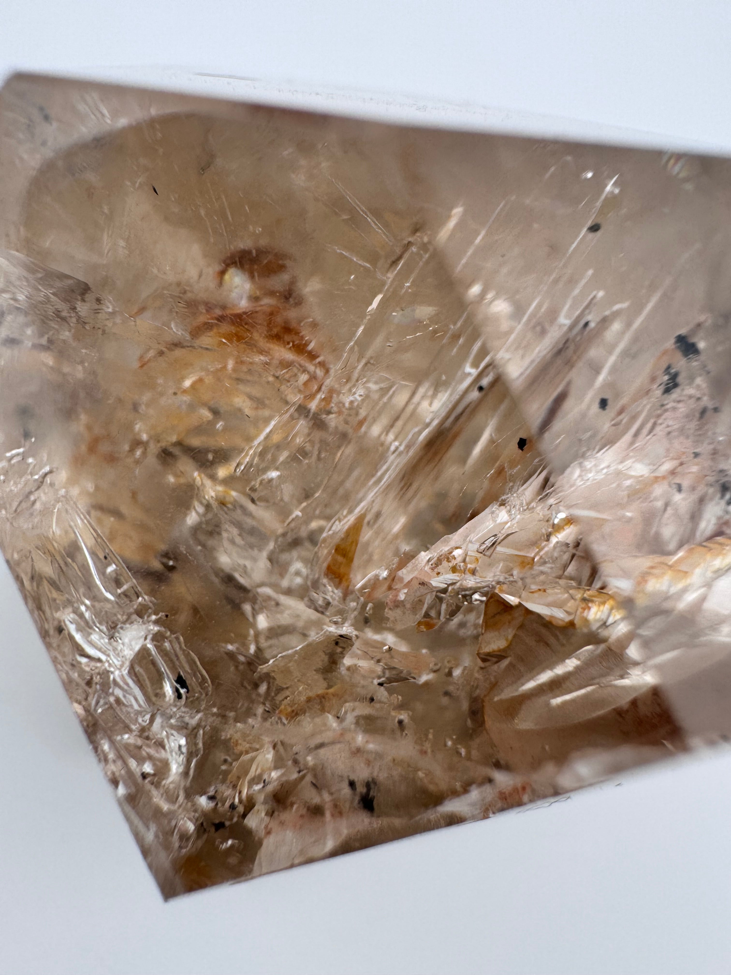 Raw Pink Quartz Diamond