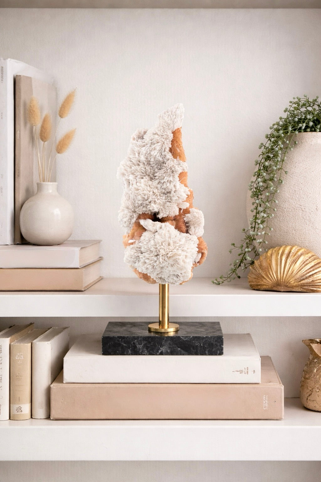 Scolecite with Peachy Stilbite