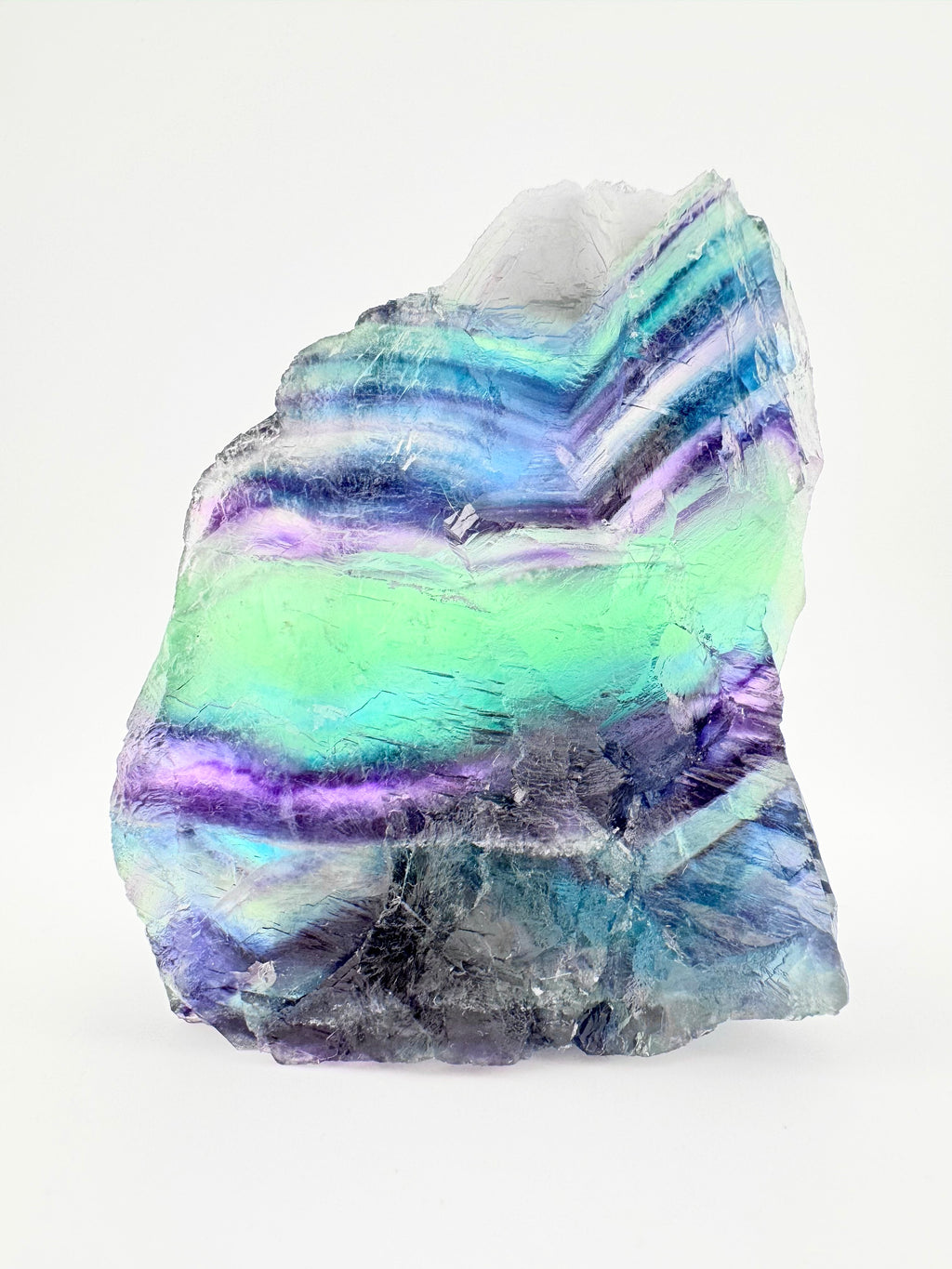 Raw Aurora Band Fluorite