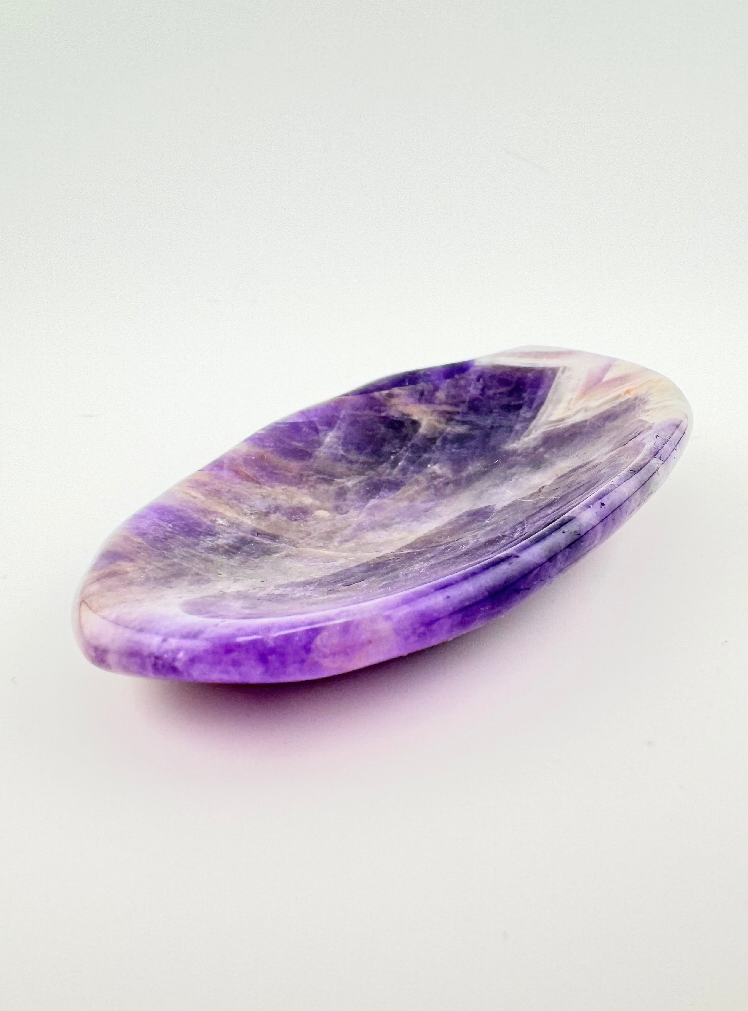 Leaf Shaped Dream Amethyst Bowl