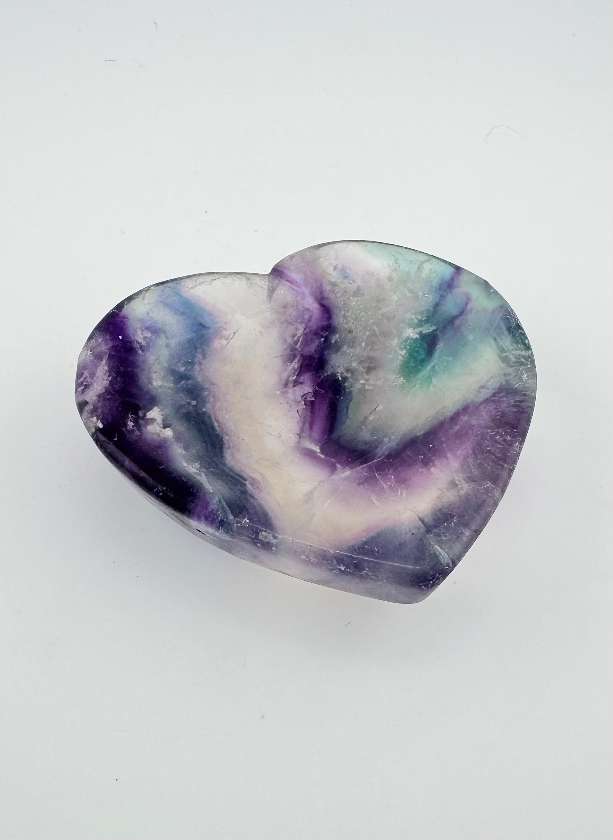Rainbow Fluorite Heart Bowl