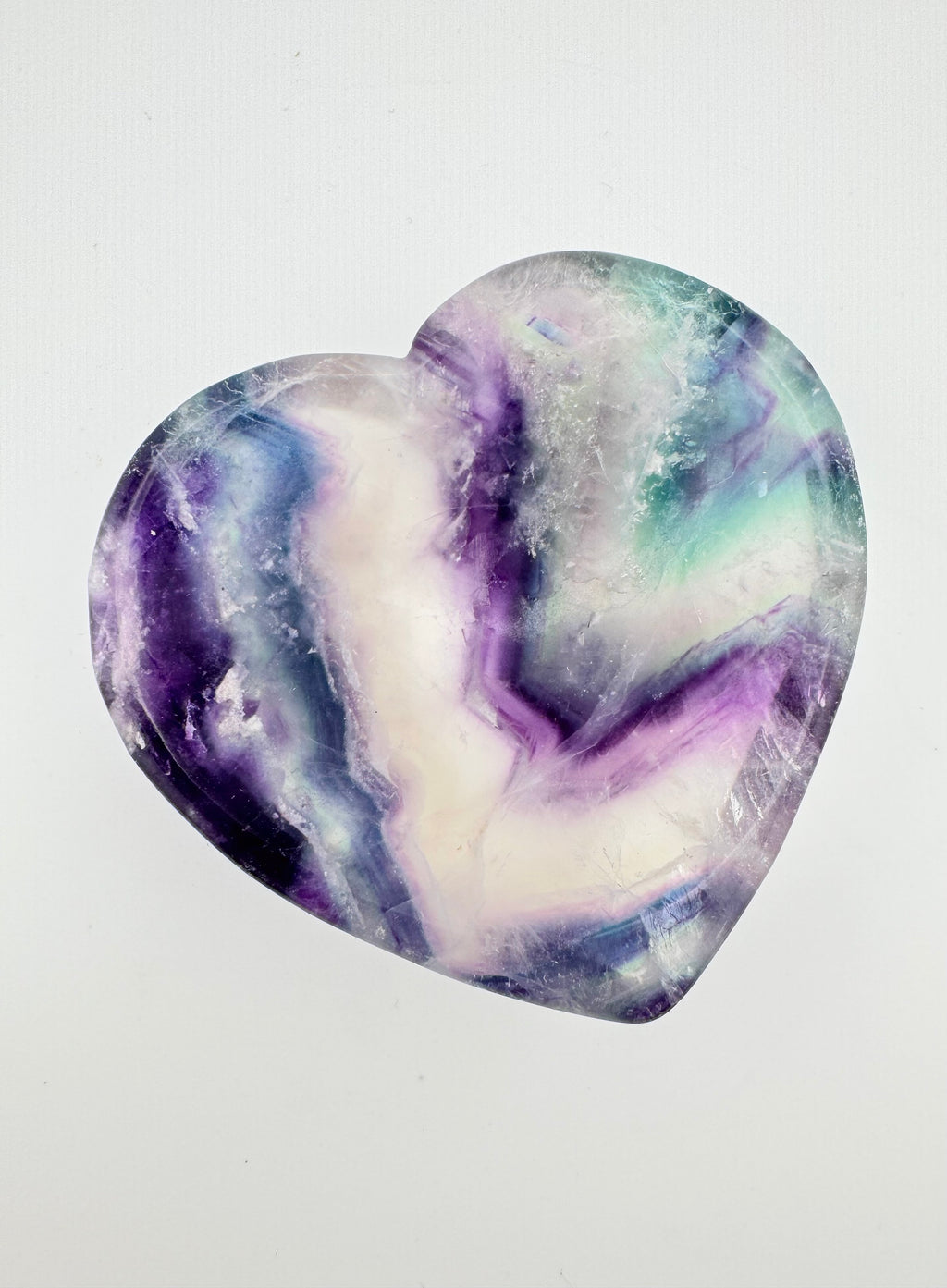 Rainbow Fluorite Heart Bowl