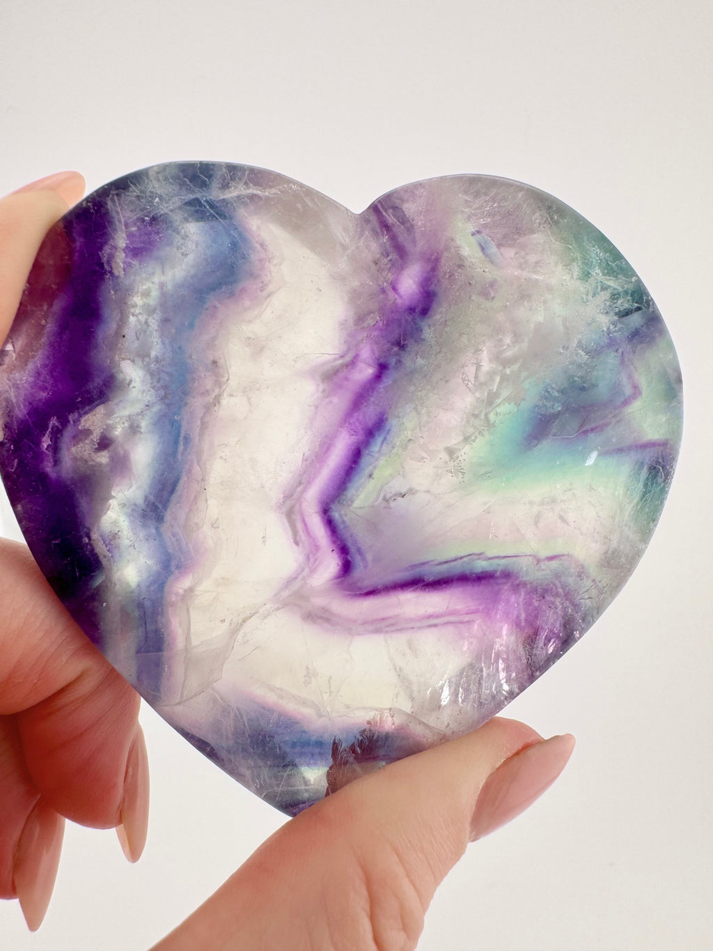 Rainbow Fluorite Heart Bowl
