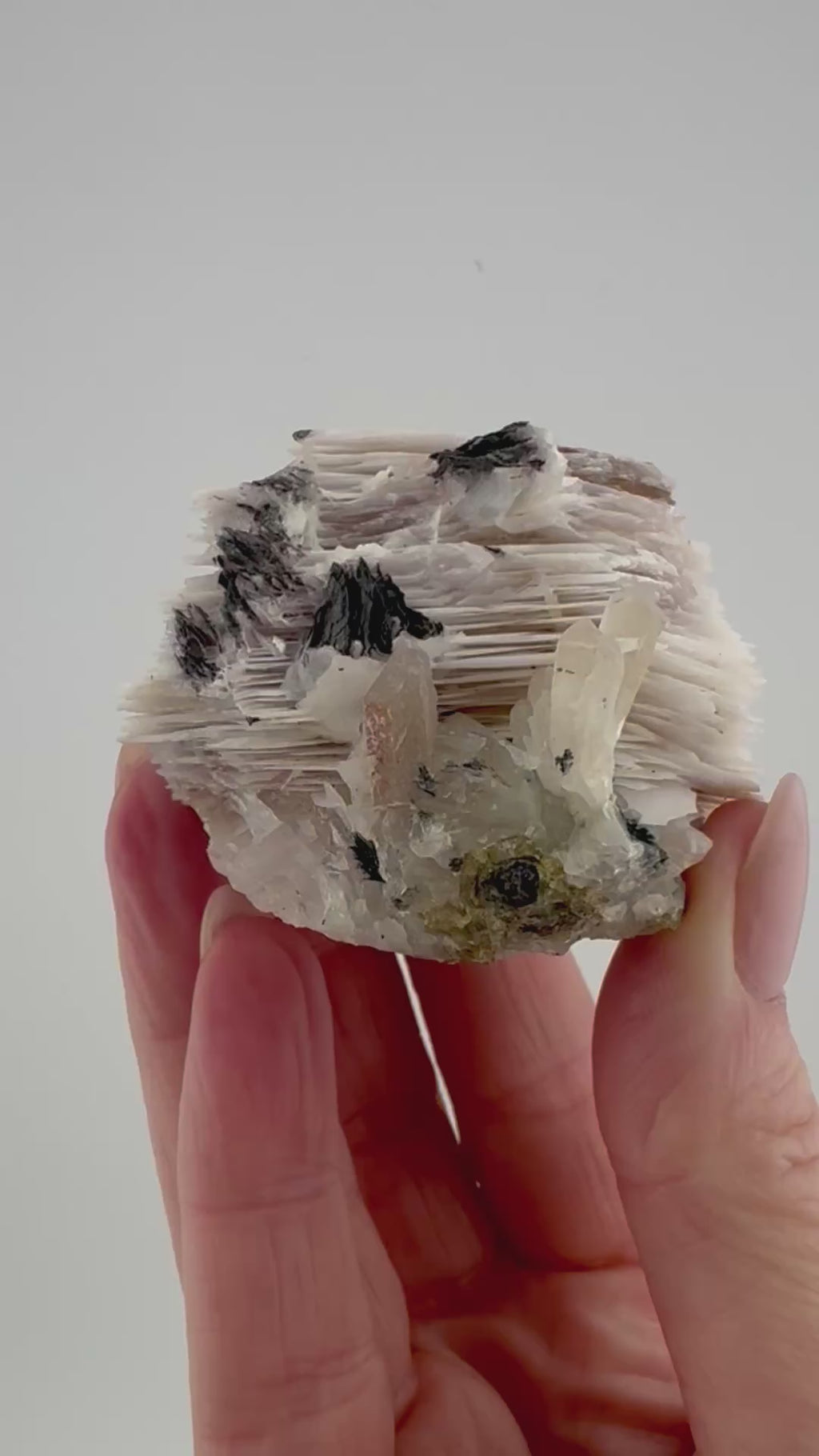 Pink 1000 Layer Calcite with Quartz and Specularite