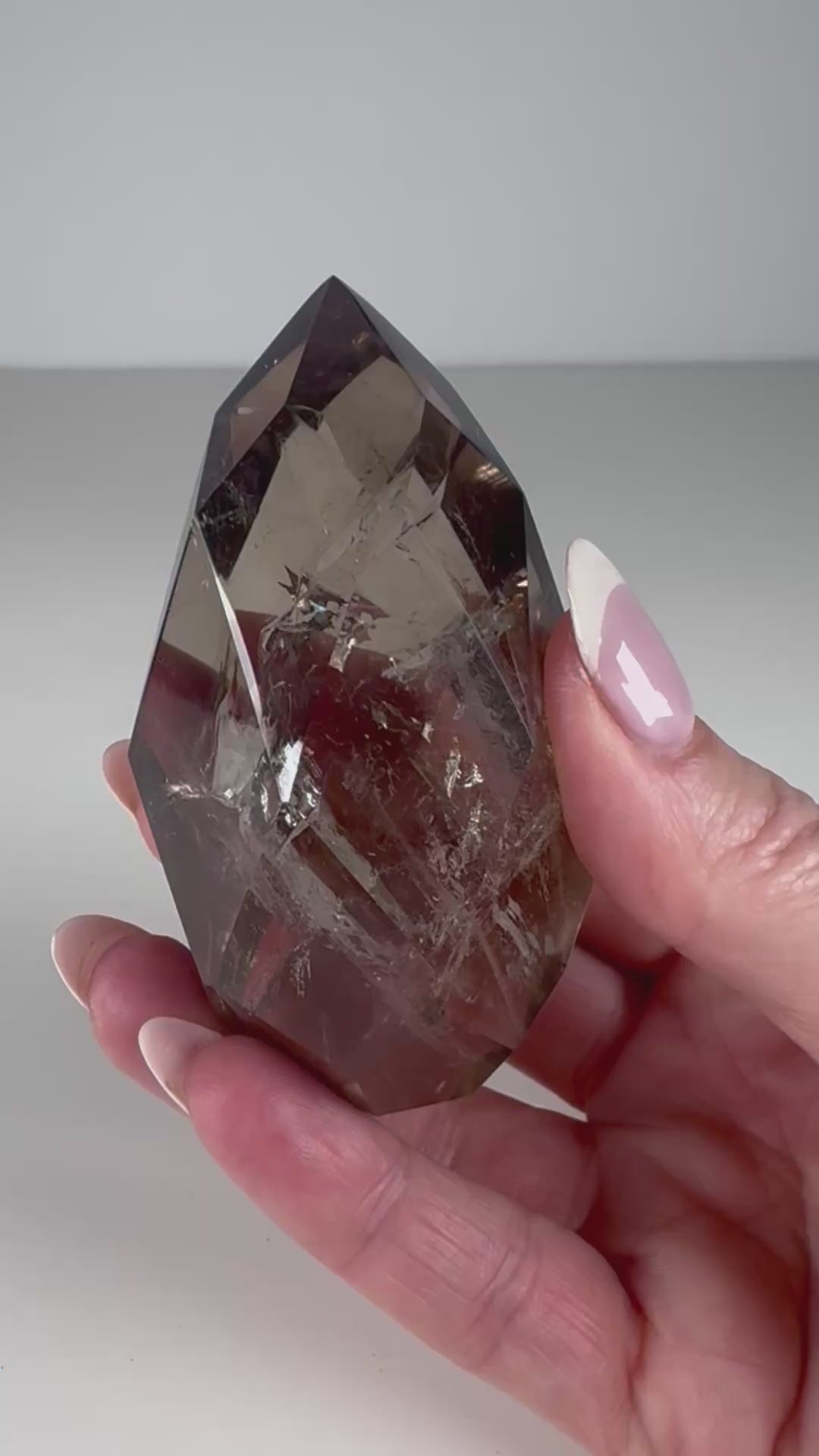 Faceted Smoky Quartz Freeform