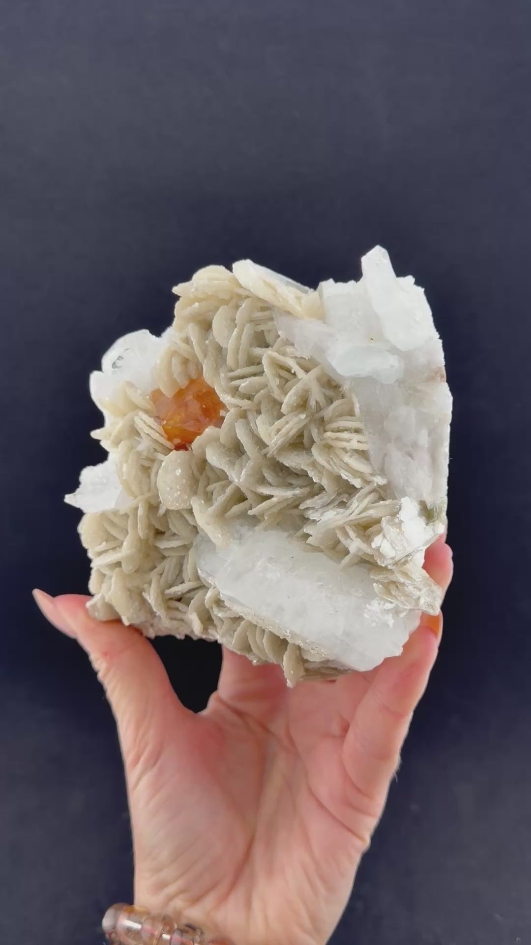 Aquamarine, Scheelite and Muscovite, Sichuan, China