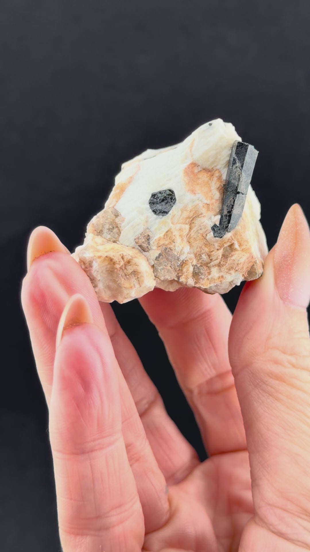 Black Tourmaline, Feldspar, Nova Scotia, Canada