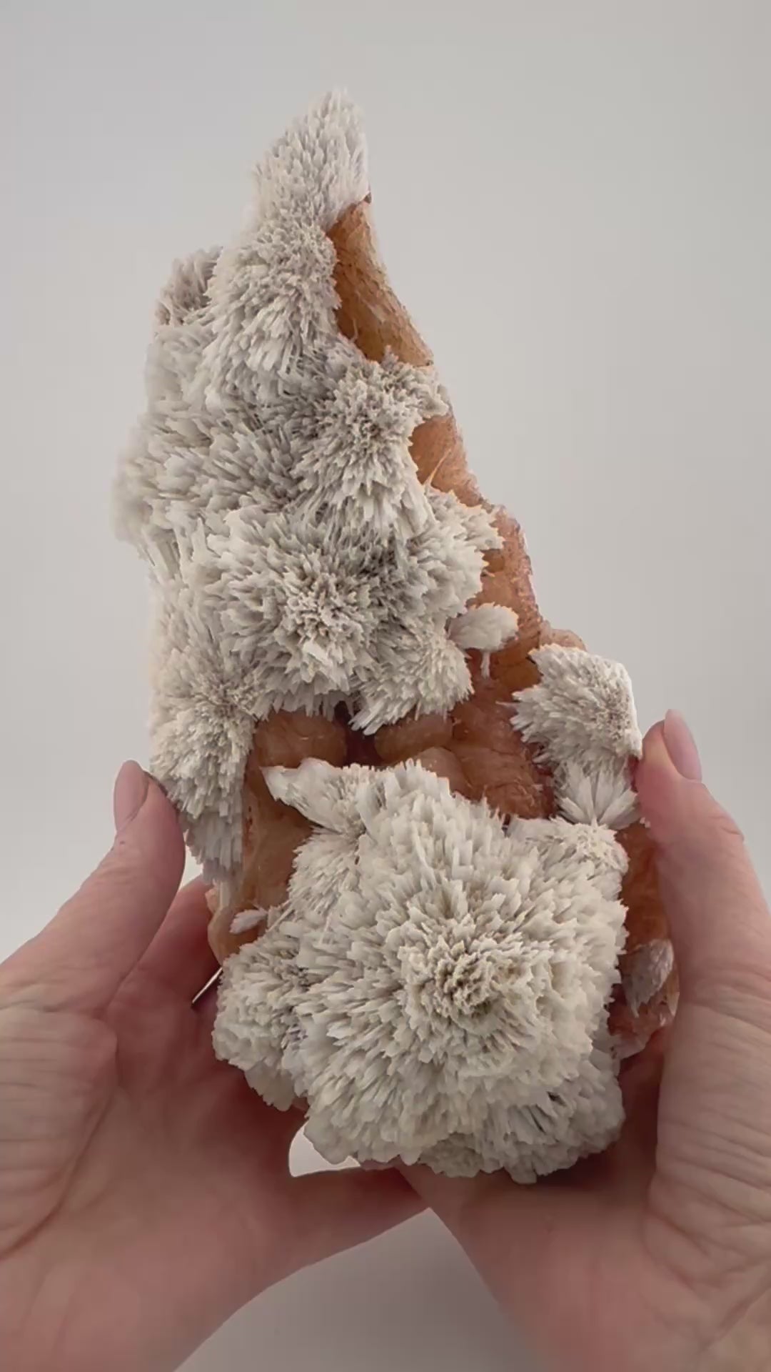 Scolecite with Peachy Stilbite