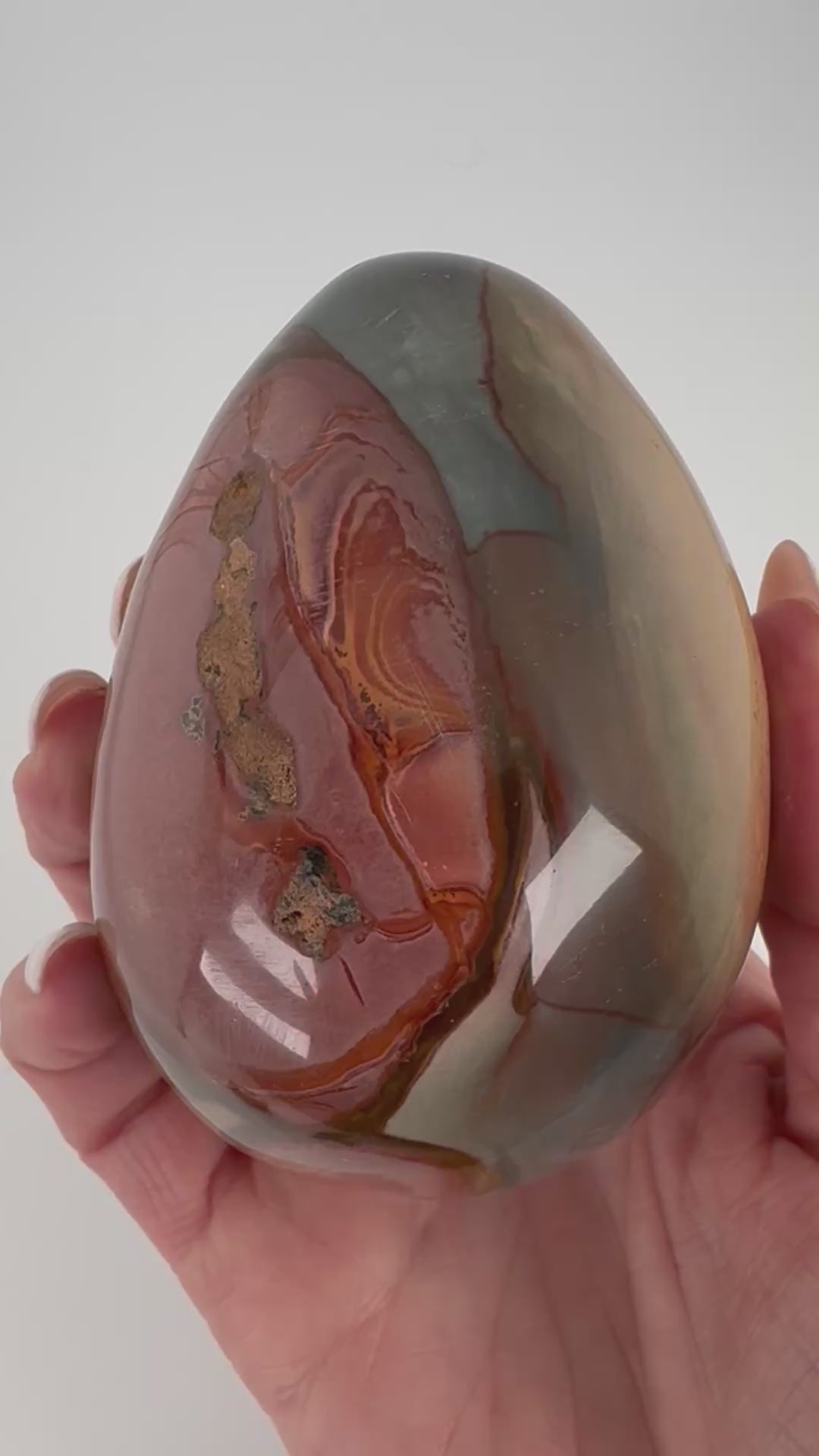 Polychrome Jasper Egg from Madagascar