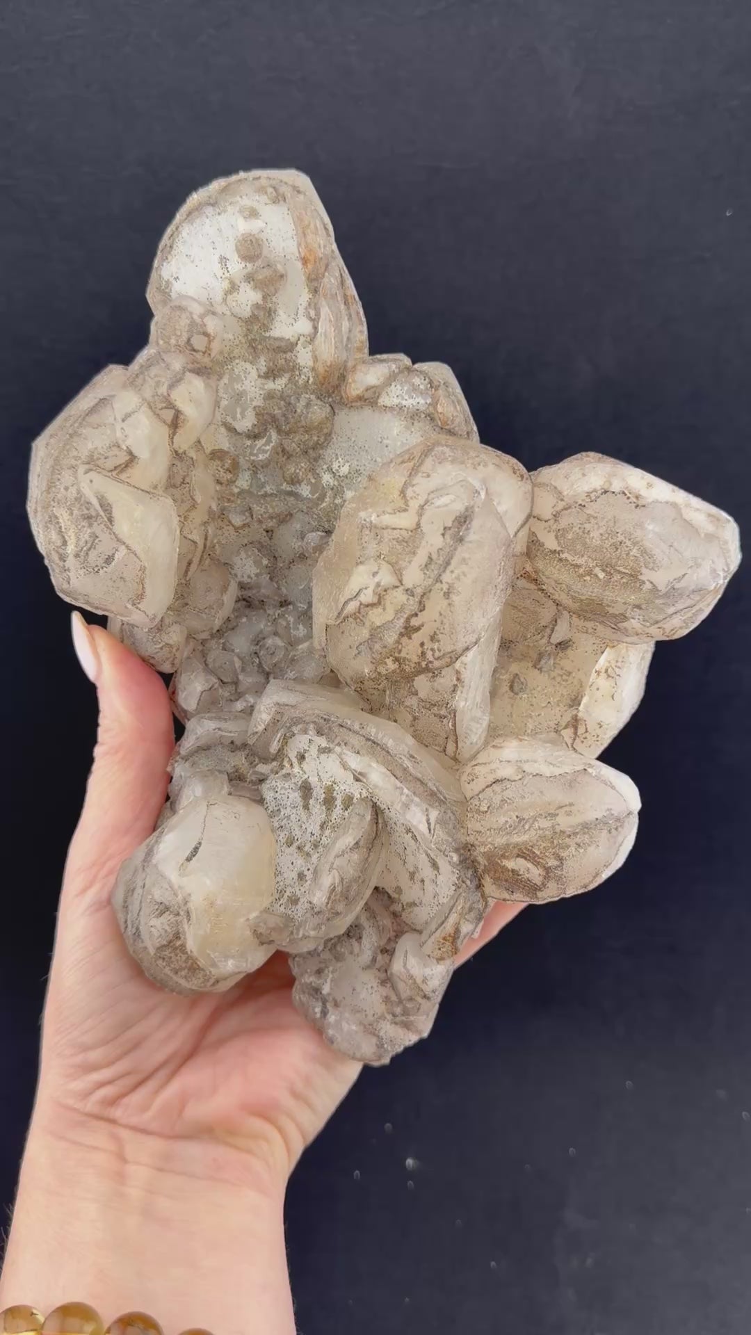 "Cookies and Cream" calcite cluster, Fujian, China